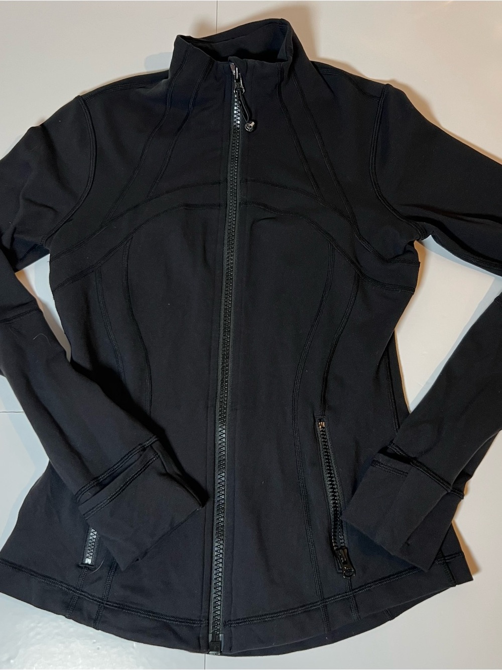 Lululemon Define Jacket Black Size 6 Full Zip Fitted Athletic Yoga Running